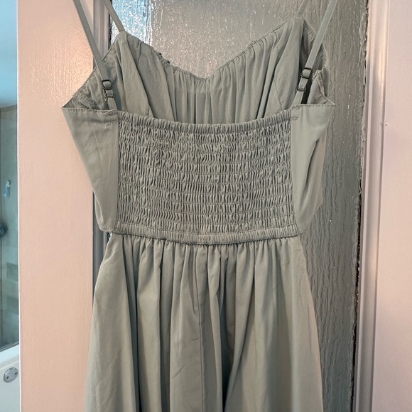 Abercrombie & Fitch Women's Bubble Top Maxi Dress - turquoise blue size small - Picture 5 of 5